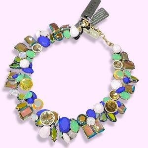 J Crew Wild Crystal Brûlée Statement Necklace